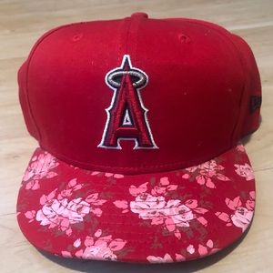 Los Angeles Angels Flower baseball cap